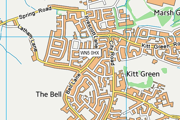 WN5 0HX map - OS VectorMap District (Ordnance Survey) WN5 0HX map - OS VectorMap District (Ordnance Survey)