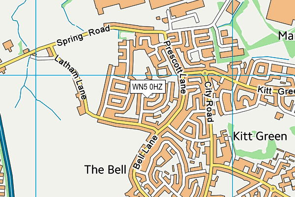 WN5 0HZ map - OS VectorMap District (Ordnance Survey) WN5 0HZ map - OS VectorMap District (Ordnance Survey)