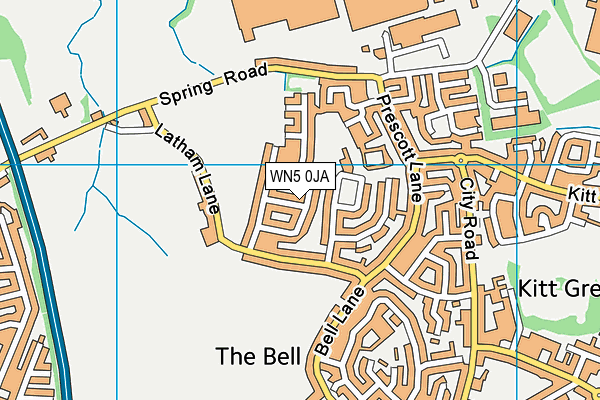 WN5 0JA map - OS VectorMap District (Ordnance Survey) WN5 0JA map - OS VectorMap District (Ordnance Survey)