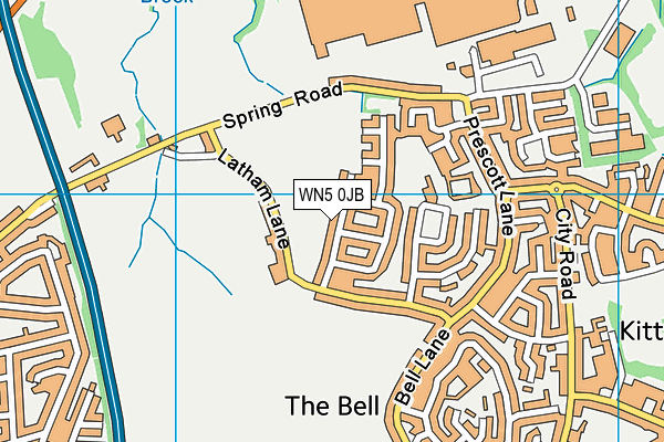 WN5 0JB map - OS VectorMap District (Ordnance Survey) WN5 0JB map - OS VectorMap District (Ordnance Survey)