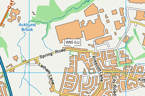 WN5 0JJ map - OS VectorMap District (Ordnance Survey) WN5 0JJ map - OS VectorMap District (Ordnance Survey)