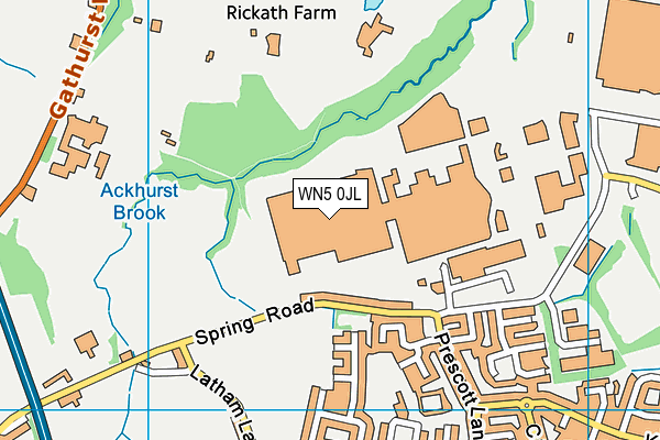 WN5 0JL map - OS VectorMap District (Ordnance Survey) WN5 0JL map - OS VectorMap District (Ordnance Survey)
