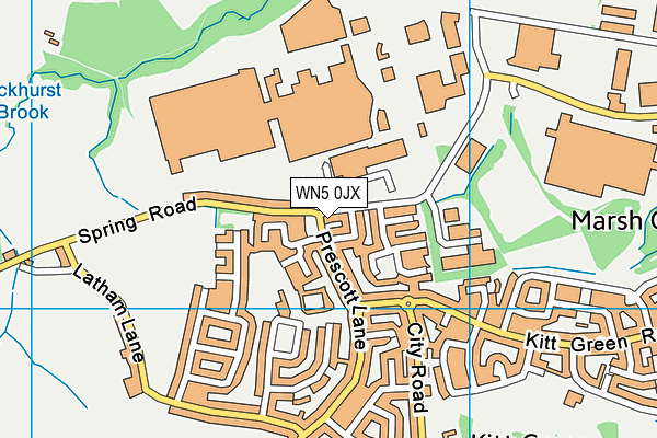 WN5 0JX map - OS VectorMap District (Ordnance Survey) WN5 0JX map - OS VectorMap District (Ordnance Survey)