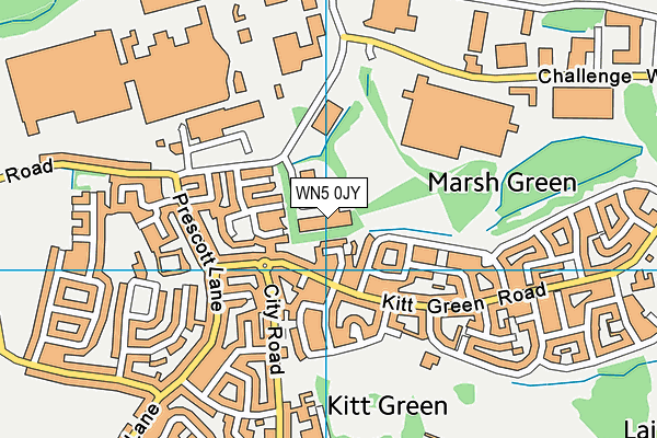 WN5 0JY map - OS VectorMap District (Ordnance Survey) WN5 0JY map - OS VectorMap District (Ordnance Survey)