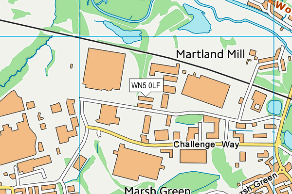 WN5 0LF map - OS VectorMap District (Ordnance Survey) WN5 0LF map - OS VectorMap District (Ordnance Survey)