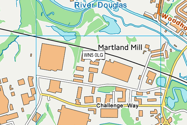 WN5 0LG map - OS VectorMap District (Ordnance Survey)