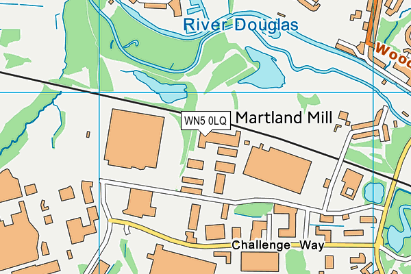 WN5 0LQ map - OS VectorMap District (Ordnance Survey)
