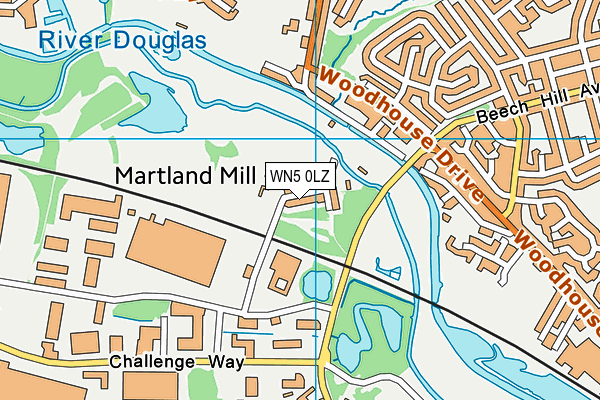 WN5 0LZ map - OS VectorMap District (Ordnance Survey) WN5 0LZ map - OS VectorMap District (Ordnance Survey)
