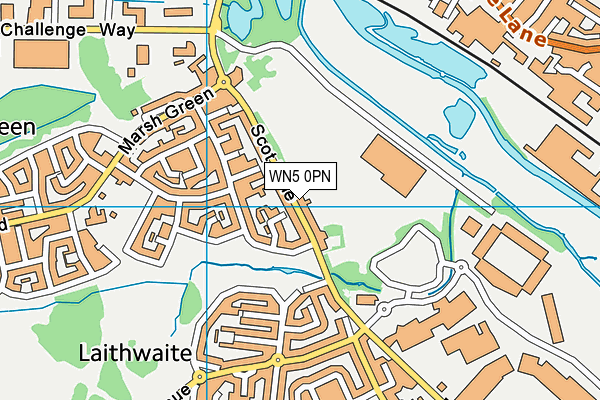 WN5 0PN map - OS VectorMap District (Ordnance Survey) WN5 0PN map - OS VectorMap District (Ordnance Survey)