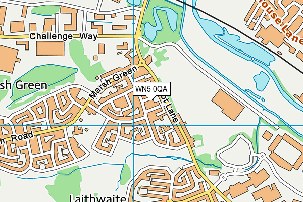 WN5 0QA map - OS VectorMap District (Ordnance Survey) WN5 0QA map - OS VectorMap District (Ordnance Survey)