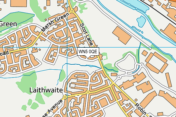 WN5 0QE map - OS VectorMap District (Ordnance Survey) WN5 0QE map - OS VectorMap District (Ordnance Survey)