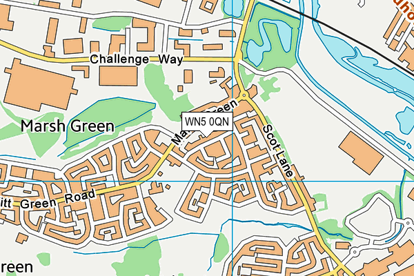 WN5 0QN map - OS VectorMap District (Ordnance Survey) WN5 0QN map - OS VectorMap District (Ordnance Survey)