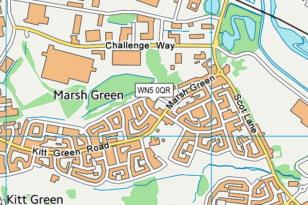 WN5 0QR map - OS VectorMap District (Ordnance Survey) WN5 0QR map - OS VectorMap District (Ordnance Survey)