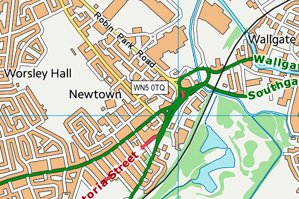 WN5 0TQ map - OS VectorMap District (Ordnance Survey) WN5 0TQ map - OS VectorMap District (Ordnance Survey)