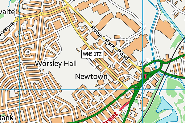 WN5 0TZ map - OS VectorMap District (Ordnance Survey) WN5 0TZ map - OS VectorMap District (Ordnance Survey)