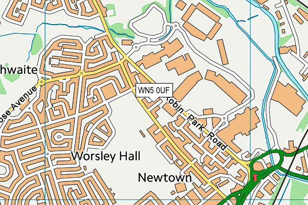 WN5 0UF map - OS VectorMap District (Ordnance Survey) WN5 0UF map - OS VectorMap District (Ordnance Survey)