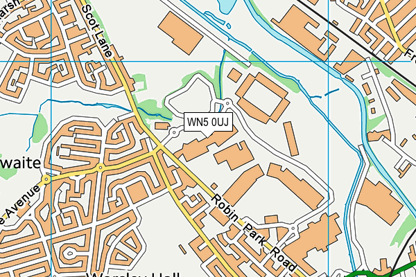 WN5 0UJ map - OS VectorMap District (Ordnance Survey) WN5 0UJ map - OS VectorMap District (Ordnance Survey)