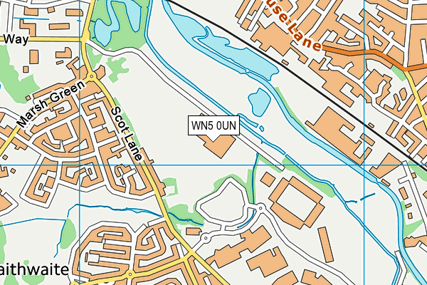 WN5 0UN map - OS VectorMap District (Ordnance Survey) WN5 0UN map - OS VectorMap District (Ordnance Survey)