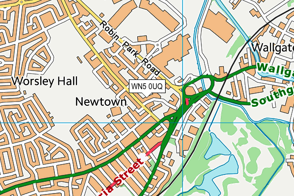 WN5 0UQ map - OS VectorMap District (Ordnance Survey) WN5 0UQ map - OS VectorMap District (Ordnance Survey)
