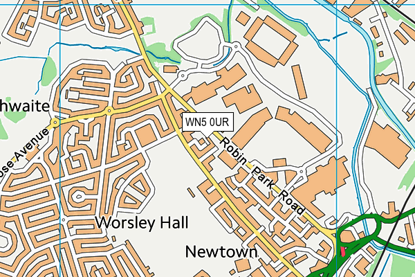 WN5 0UR map - OS VectorMap District (Ordnance Survey) WN5 0UR map - OS VectorMap District (Ordnance Survey)