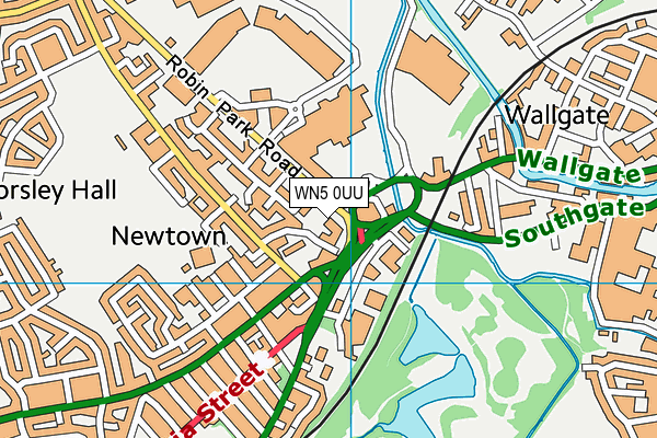 WN5 0UU map - OS VectorMap District (Ordnance Survey) WN5 0UU map - OS VectorMap District (Ordnance Survey)