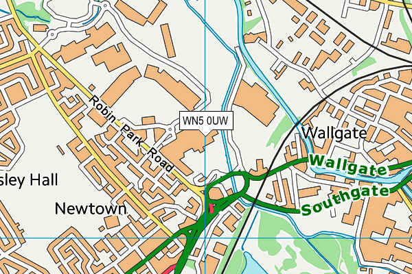 WN5 0UW map - OS VectorMap District (Ordnance Survey) WN5 0UW map - OS VectorMap District (Ordnance Survey)