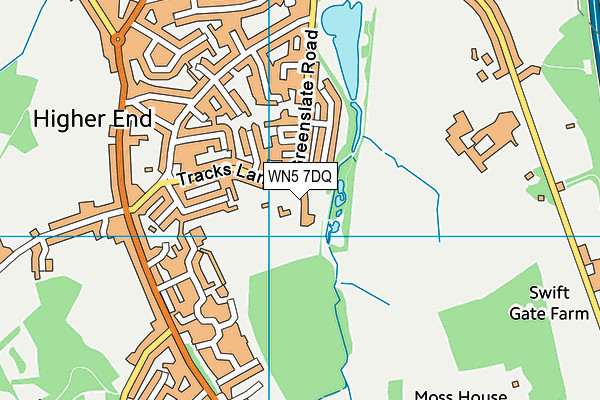 WN5 7DQ map - OS VectorMap District (Ordnance Survey) WN5 7DQ map - OS VectorMap District (Ordnance Survey)
