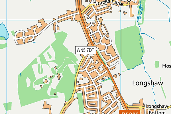 WN5 7DT map - OS VectorMap District (Ordnance Survey) WN5 7DT map - OS VectorMap District (Ordnance Survey)