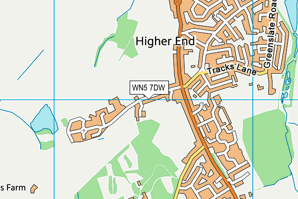 WN5 7DW map - OS VectorMap District (Ordnance Survey) WN5 7DW map - OS VectorMap District (Ordnance Survey)