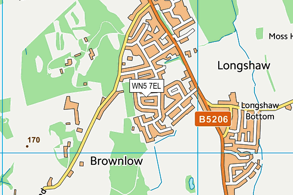 WN5 7EL map - OS VectorMap District (Ordnance Survey) WN5 7EL map - OS VectorMap District (Ordnance Survey)