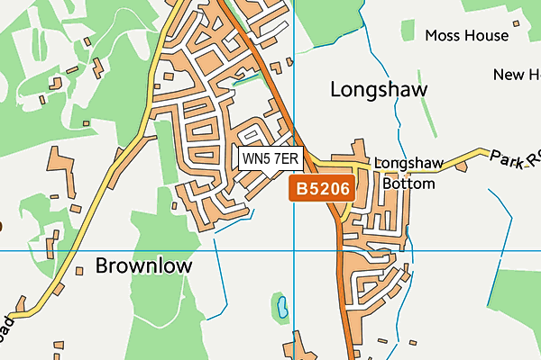 WN5 7ER map - OS VectorMap District (Ordnance Survey) WN5 7ER map - OS VectorMap District (Ordnance Survey)