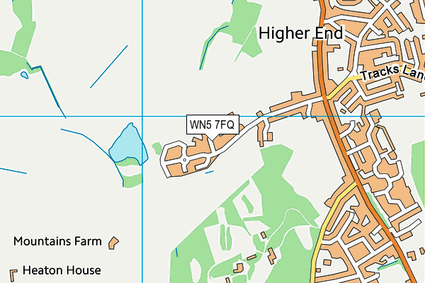 WN5 7FQ map - OS VectorMap District (Ordnance Survey) WN5 7FQ map - OS VectorMap District (Ordnance Survey)