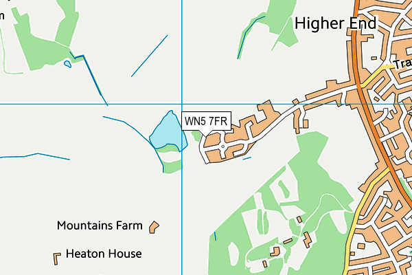 WN5 7FR map - OS VectorMap District (Ordnance Survey) WN5 7FR map - OS VectorMap District (Ordnance Survey)