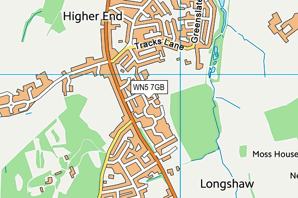 WN5 7GB map - OS VectorMap District (Ordnance Survey) WN5 7GB map - OS VectorMap District (Ordnance Survey)