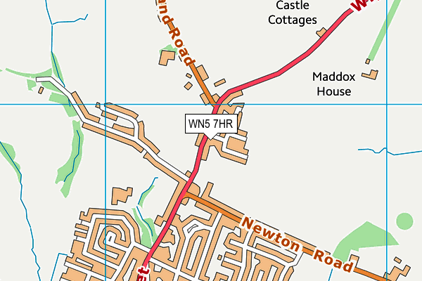 WN5 7HR map - OS VectorMap District (Ordnance Survey) WN5 7HR map - OS VectorMap District (Ordnance Survey)