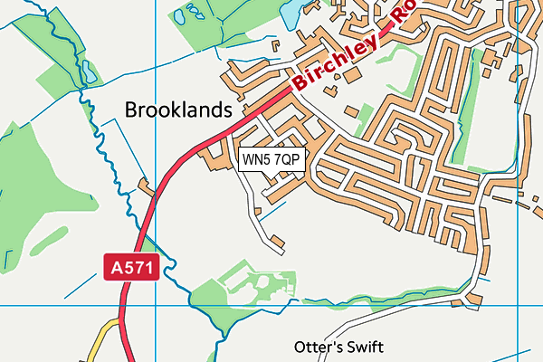 WN5 7QP map - OS VectorMap District (Ordnance Survey) WN5 7QP map - OS VectorMap District (Ordnance Survey)