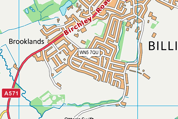 WN5 7QU map - OS VectorMap District (Ordnance Survey) WN5 7QU map - OS VectorMap District (Ordnance Survey)