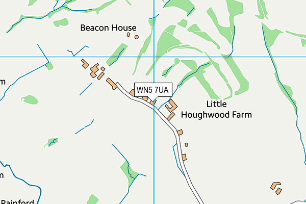 WN5 7UA map - OS VectorMap District (Ordnance Survey) WN5 7UA map - OS VectorMap District (Ordnance Survey)