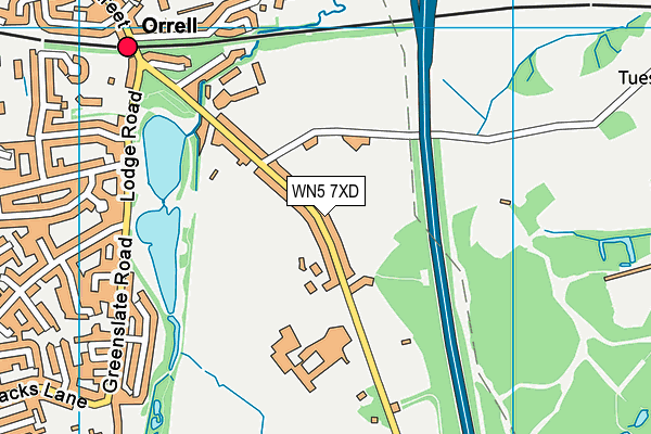 WN5 7XD map - OS VectorMap District (Ordnance Survey) WN5 7XD map - OS VectorMap District (Ordnance Survey)