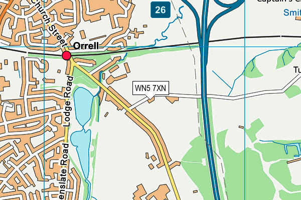 WN5 7XN map - OS VectorMap District (Ordnance Survey) WN5 7XN map - OS VectorMap District (Ordnance Survey)