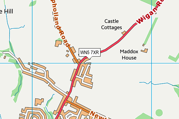 WN5 7XR map - OS VectorMap District (Ordnance Survey) WN5 7XR map - OS VectorMap District (Ordnance Survey)