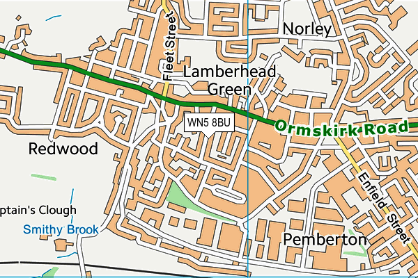 WN5 8BU map - OS VectorMap District (Ordnance Survey) WN5 8BU map - OS VectorMap District (Ordnance Survey)