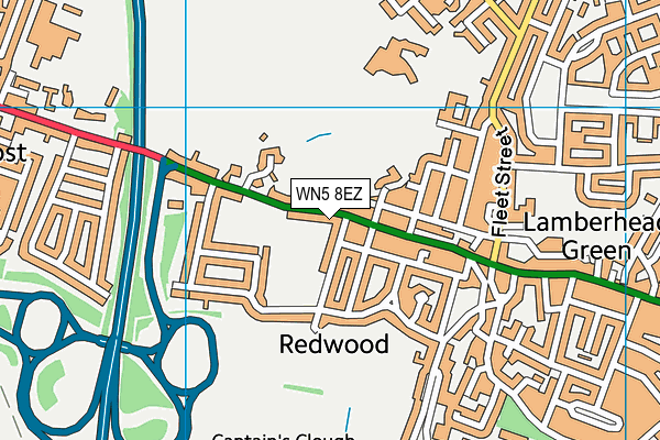 WN5 8EZ map - OS VectorMap District (Ordnance Survey) WN5 8EZ map - OS VectorMap District (Ordnance Survey)