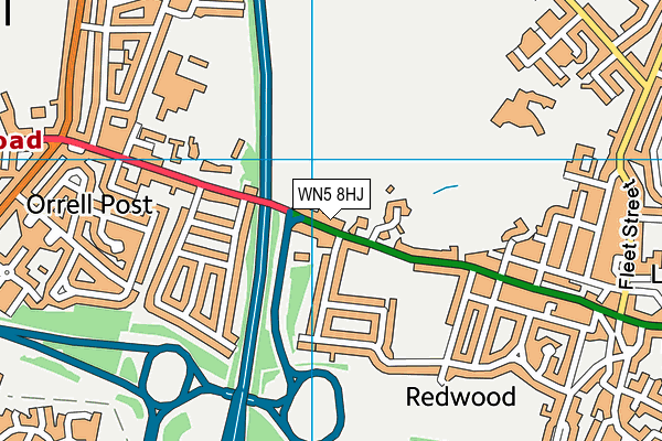 WN5 8HJ map - OS VectorMap District (Ordnance Survey) WN5 8HJ map - OS VectorMap District (Ordnance Survey)
