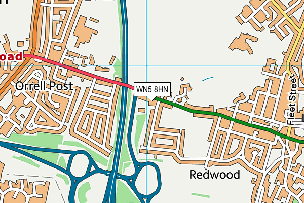 WN5 8HN map - OS VectorMap District (Ordnance Survey) WN5 8HN map - OS VectorMap District (Ordnance Survey)