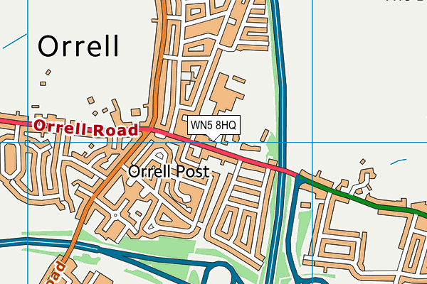 WN5 8HQ map - OS VectorMap District (Ordnance Survey) WN5 8HQ map - OS VectorMap District (Ordnance Survey)