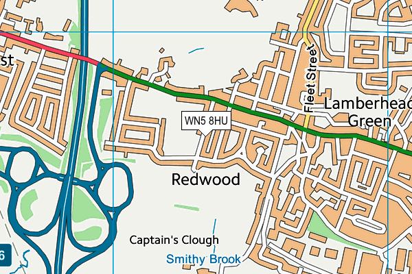 WN5 8HU map - OS VectorMap District (Ordnance Survey) WN5 8HU map - OS VectorMap District (Ordnance Survey)