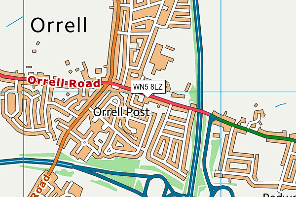 WN5 8LZ map - OS VectorMap District (Ordnance Survey) WN5 8LZ map - OS VectorMap District (Ordnance Survey)