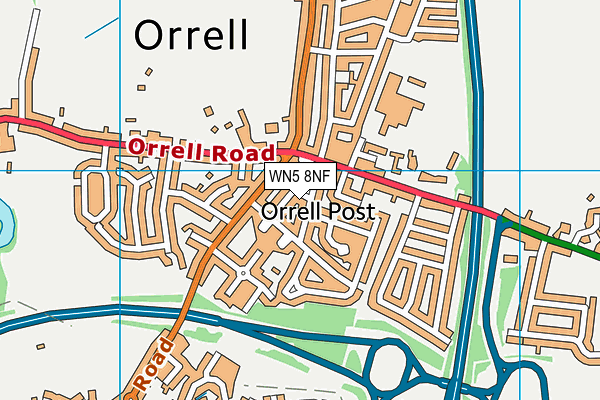 WN5 8NF map - OS VectorMap District (Ordnance Survey) WN5 8NF map - OS VectorMap District (Ordnance Survey)