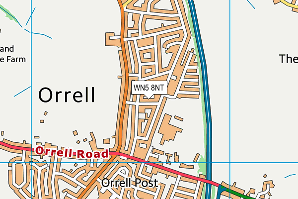 WN5 8NT map - OS VectorMap District (Ordnance Survey)